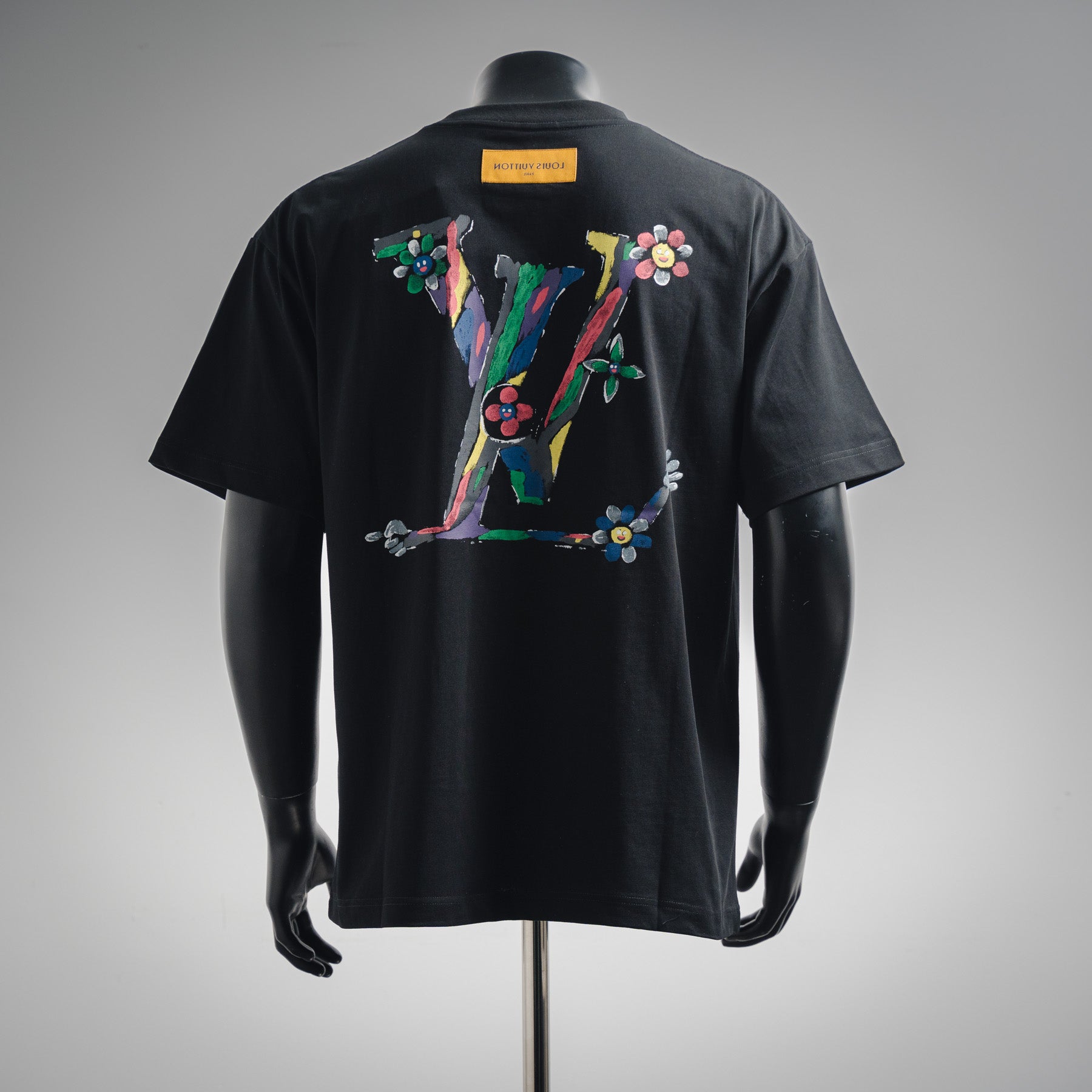 Louis Vuitton Flowers Black T-shirt