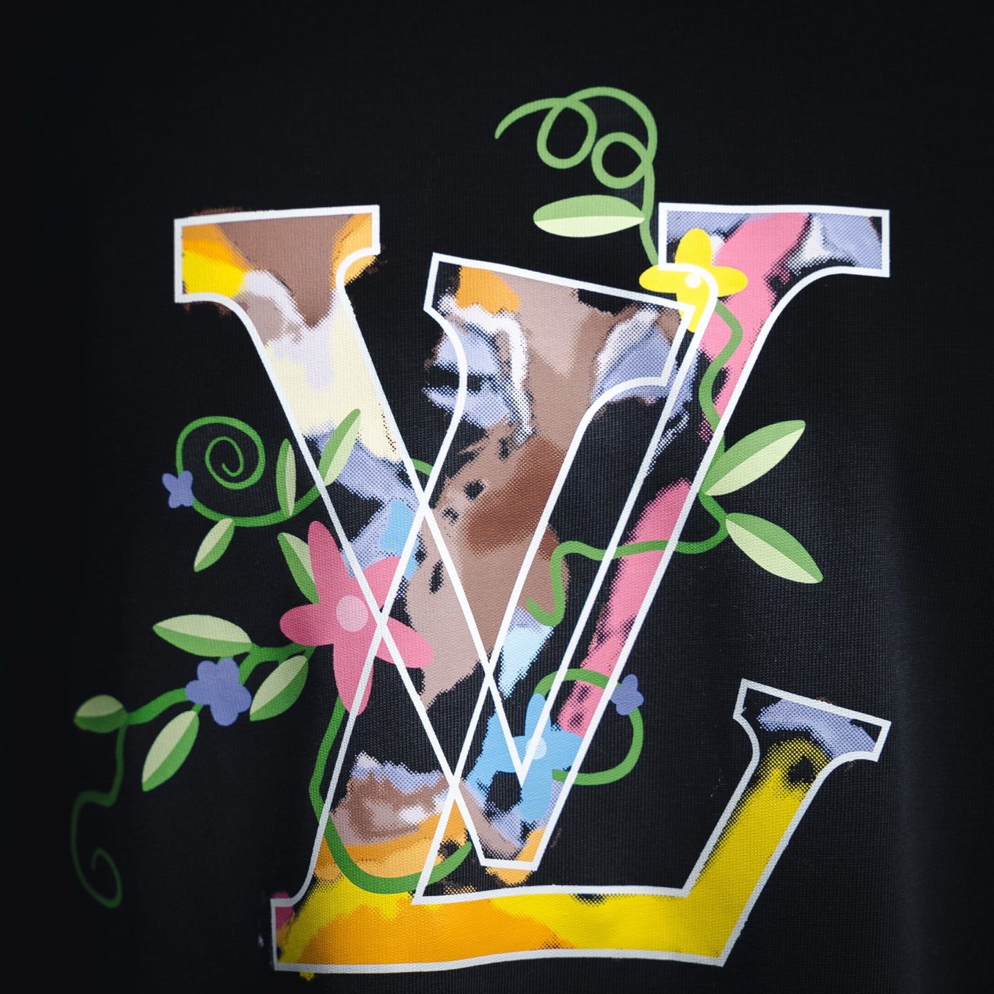 Louis Vuitton Super Flat First Love Black T-shirt