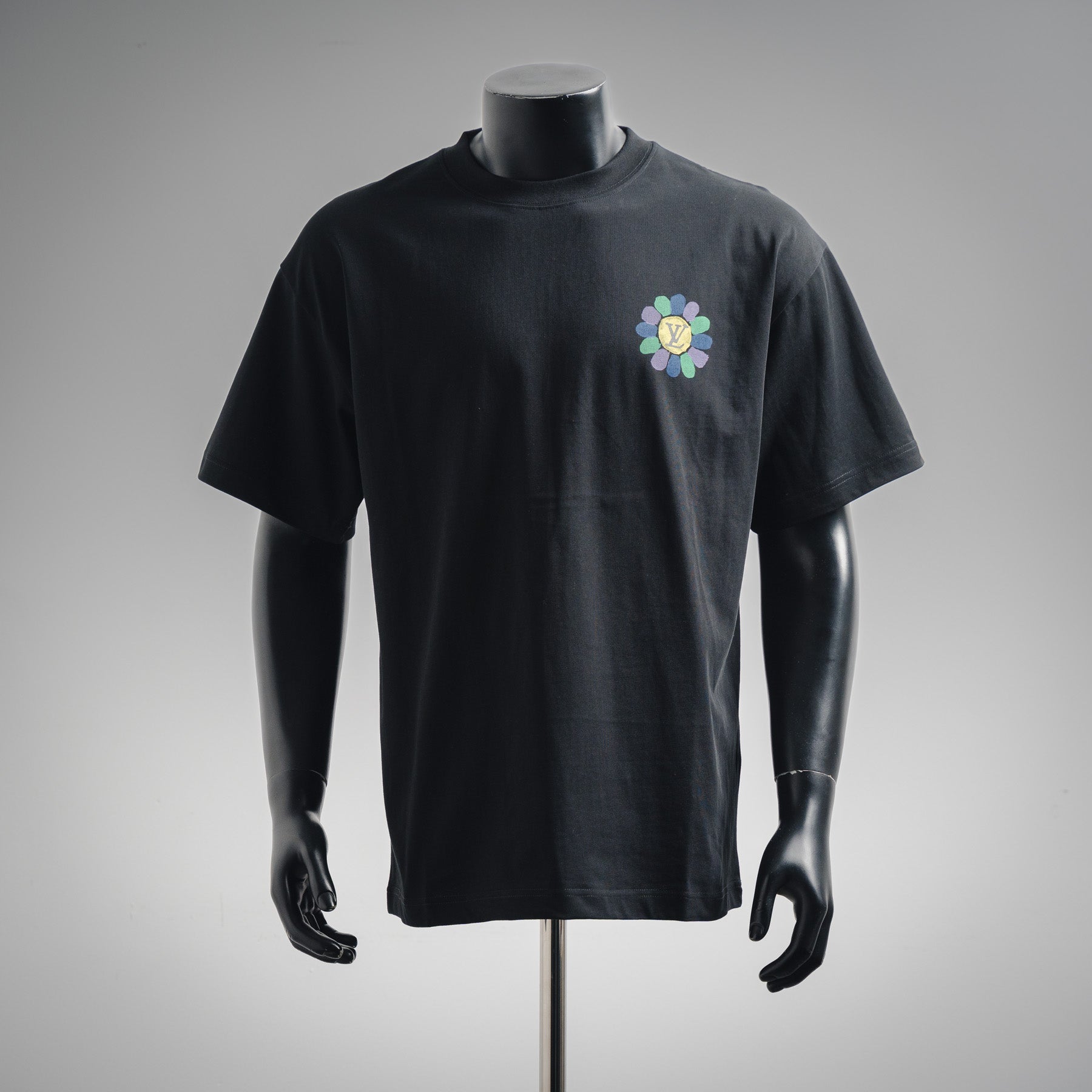 Louis Vuitton Flowers Black T-shirt