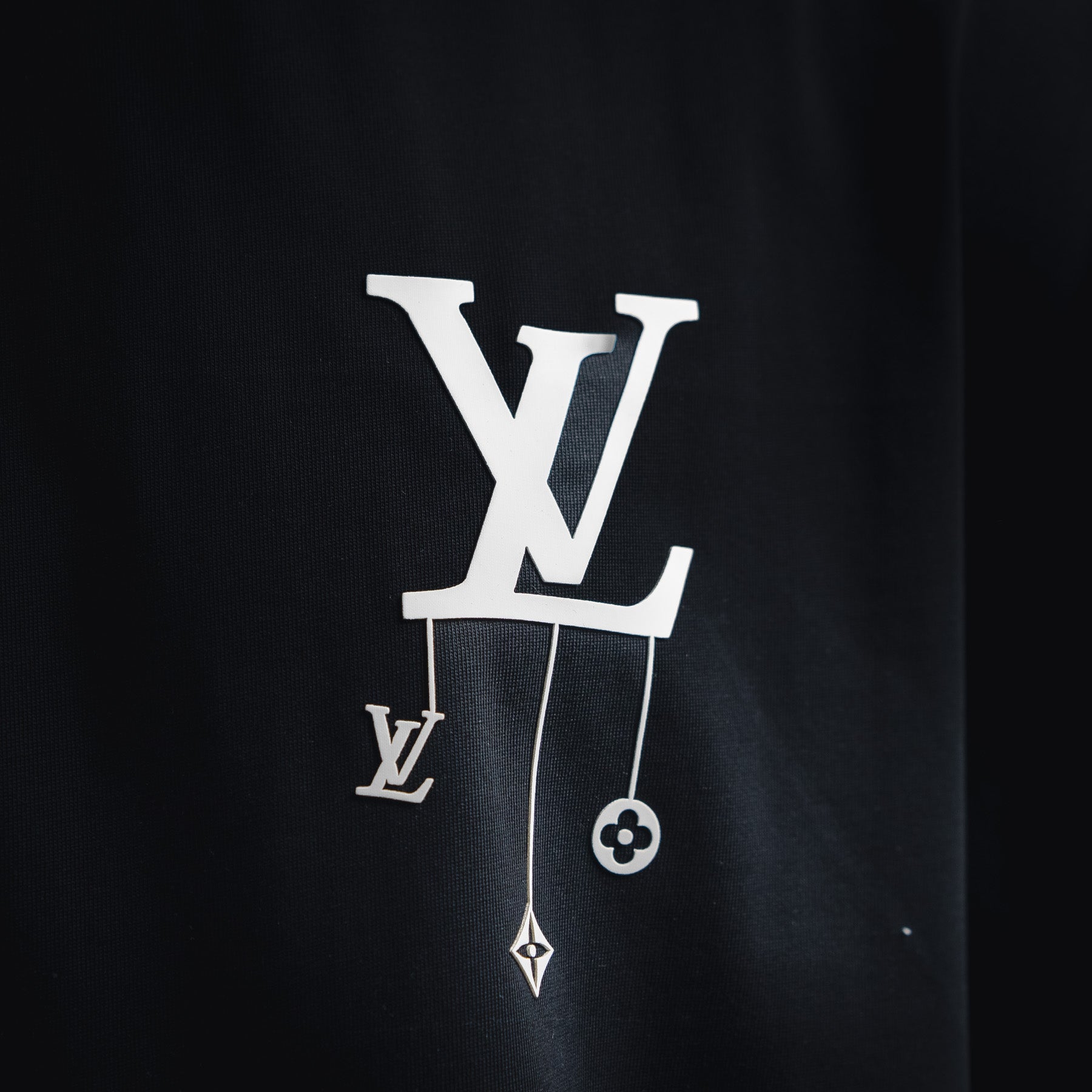 Louis Vuitton Logo Black T-shirt